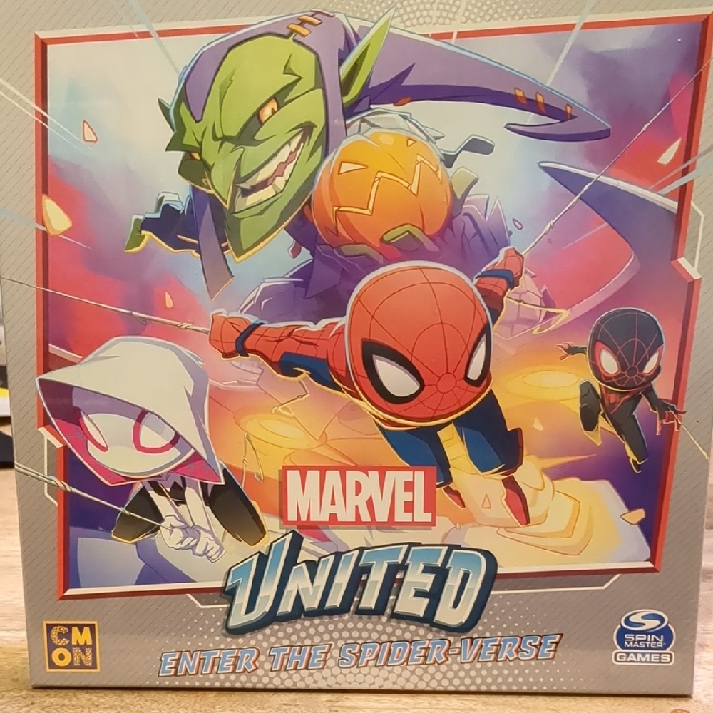 NWT Marvel United: Enter the Spider‑Verse Expansion Red Blue Minis